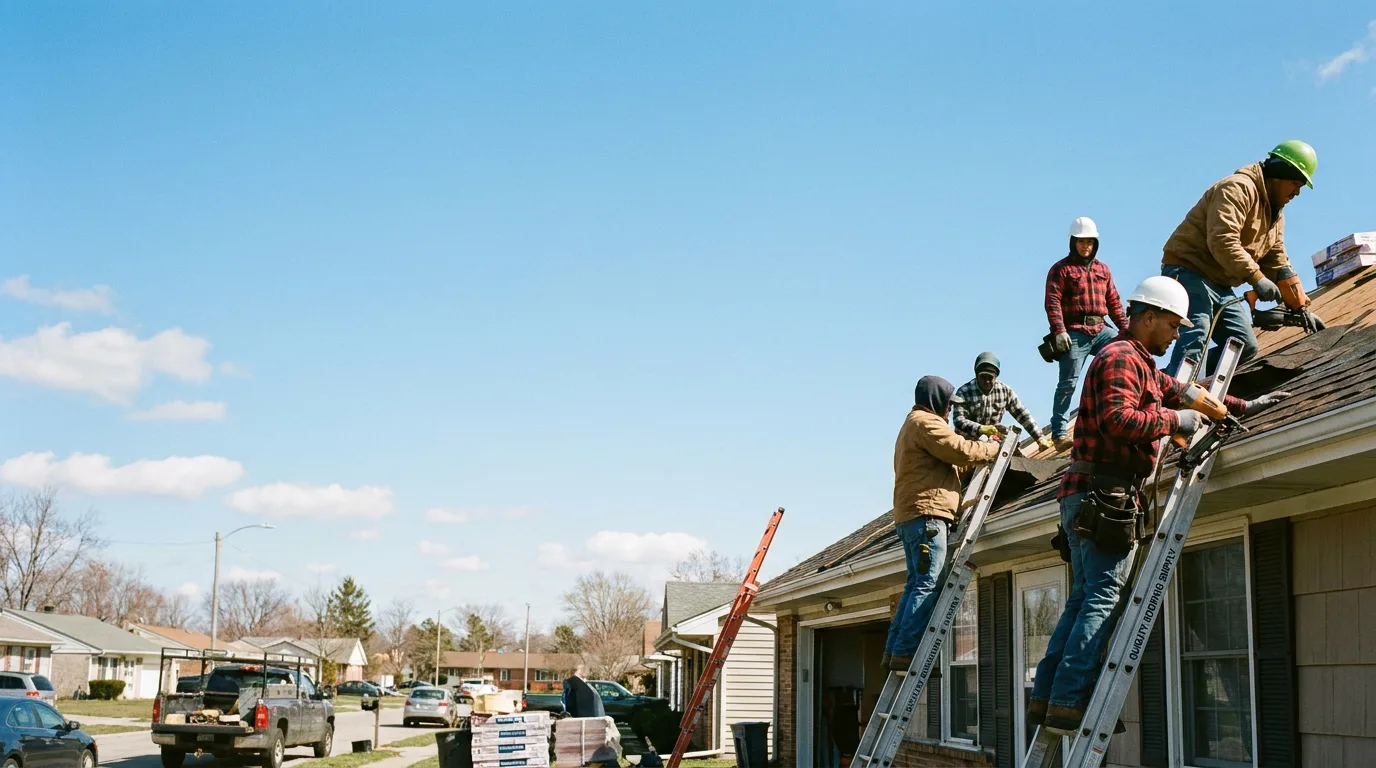Roofing in Oakford, IN near me